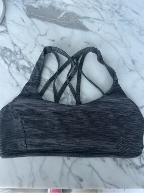 Lululemon Athletica Free To Be Strappy Back Sports Bra Size 8